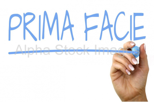 prima facie