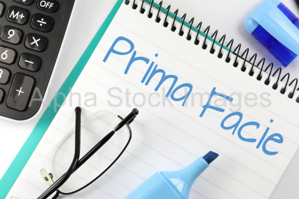 prima facie
