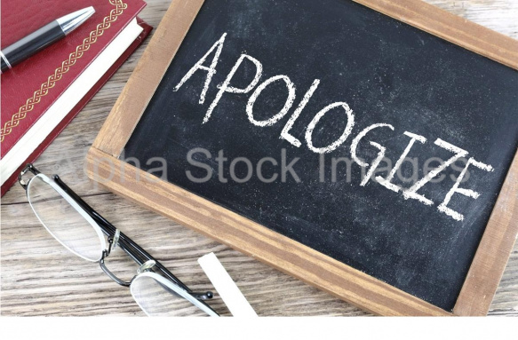 apologize