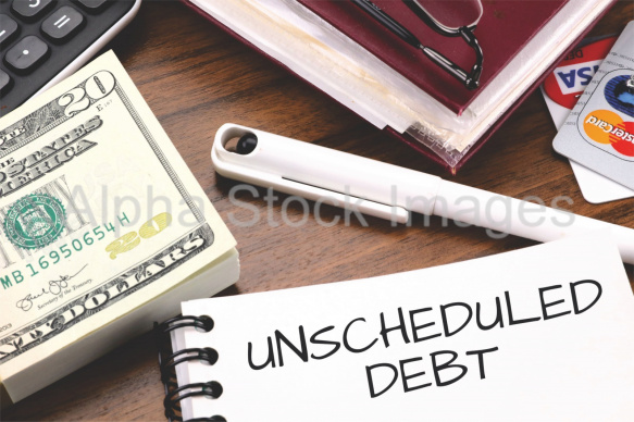 unscheduled debt