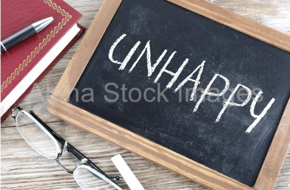 unhappy