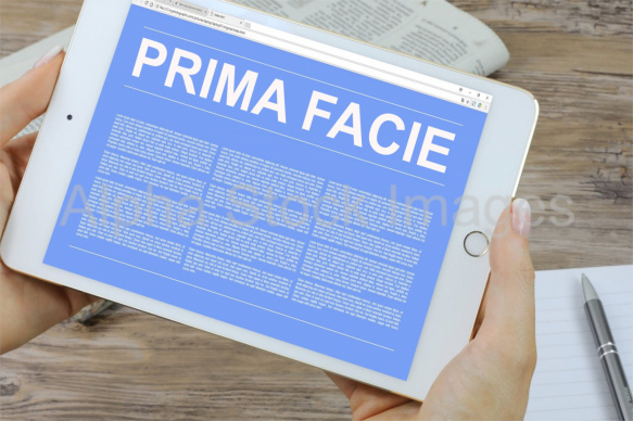 prima facie