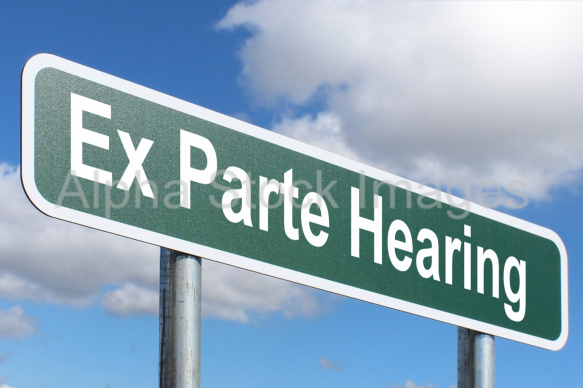 Ex Parte Hearing