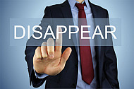 disappear