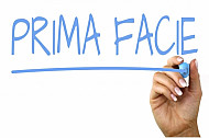 prima facie