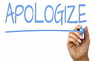 apologize